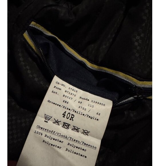 BUGATTI Luxury Designer Water Resistant Blue Business Casual Jacket Mens Medium - Picture 8 of 8